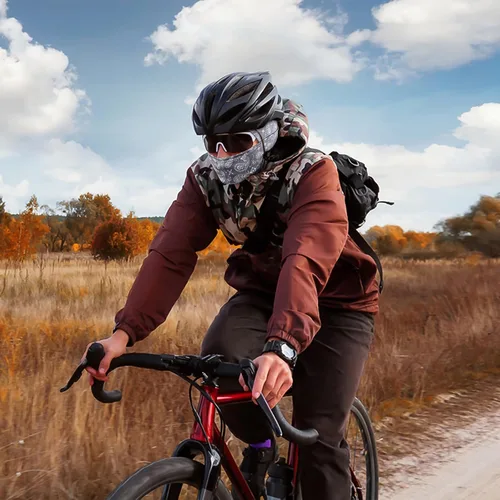 Miniatura 6 de Achiou - Pasamontañas, máscara facial, para hombres o mujeres, máscara de cara completa con capucha, para nieve, motocicleta, correr, clima frío