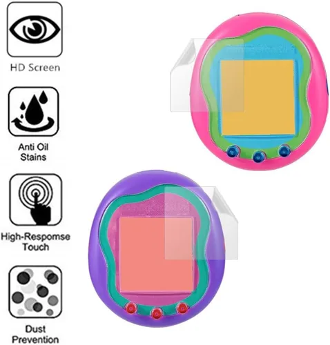 Miniatura 3 de Protector de pantalla compatible con Tamagotchi Uni y Smart, película transparente de PET de cobertura completa HD