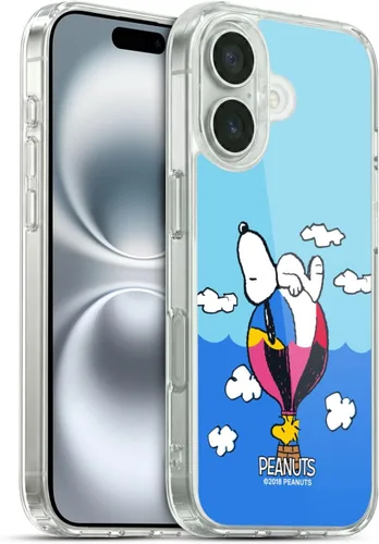 Miniatura 163 de Head Case Designs Funda de gel con licencia oficial de Peanuts Snoopy & Woodstock Halfs and Laughs [protección de grado militar] compatible