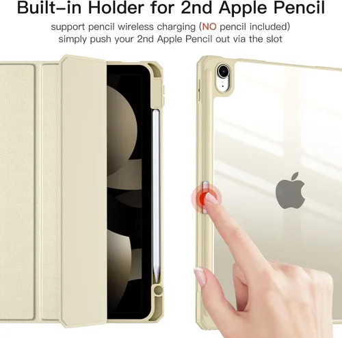 Miniatura 6 de Funda compatible con iPad Air de 11 pulgadas M4 (2026) / M3 (2025) / M2 (2024), para iPad Air de 6ª/5ª/4ª generación de 10.9 pulgadas con soporte