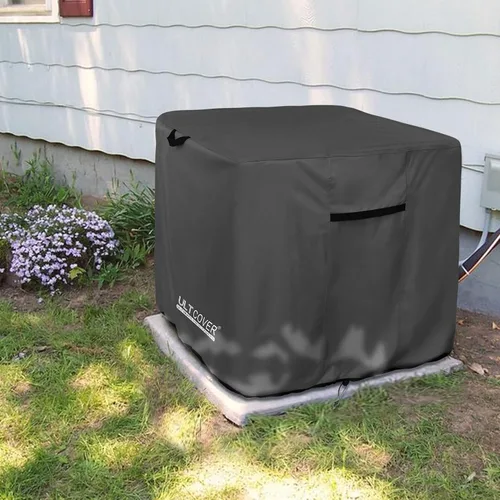 Miniatura 6 de ULTCOVER Cubierta cuadrada impermeable de aire acondicionado para unidades de aire acondicionado exteriores de hasta 24 pulgadas de ancho x 24