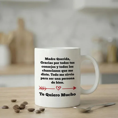 Miniatura 7 de Casitika Madre Querida Gracias por los Chanclazos divertidos regalos para mamá española – Regalos para mamá latina, taza de café de cerámica de 11