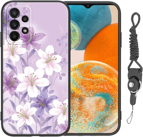 Miniatura 13 de Funda para Galaxy A51 5G (no compatible con la versión A51 4G) con correa de cordón, para niñas y mujeres, diseño lindo de anime, funda de silicona