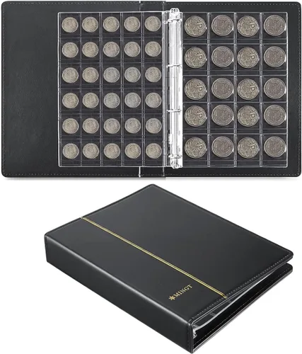 Miniatura 7 de Páginas con bolsillos para monedas de 30 compartimentos, AITIME soporte estándar de 9 orificios para coleccionistas, 10 hojas de níquel, monedas