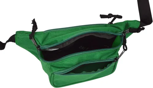 Miniatura 5 de DALIX Cangurera de 3 bolsillos Corrector de bolsa de dinero (verde)