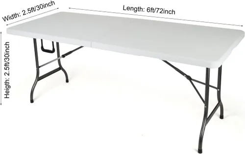 Miniatura 4 de Paquete de 2 manteles de elastano elásticos de 6 pies para mesas rectangulares, eventos, bodas, banquetes y fiestas