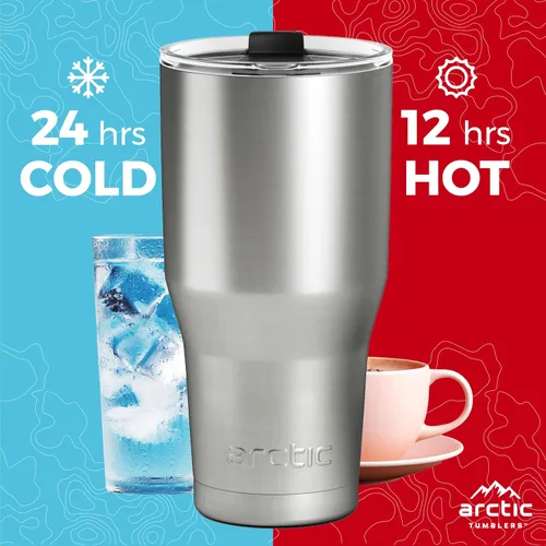 Miniatura 2 de Vaso aislado de 30 onzas color rosa claro con pajita y limpiador - Mantiene la temperatura hasta 24 horas - Tapa a prueba de derrames, tecnología