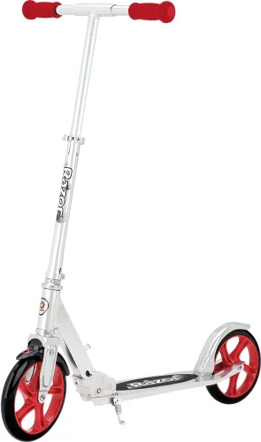 Miniatura 10 de Razor Patinete A5 Lux Kick para niños de 8 años en adelante, ruedas de uretano de 8 pulgadas, acabado anodizado con colores y gráficos llamativos