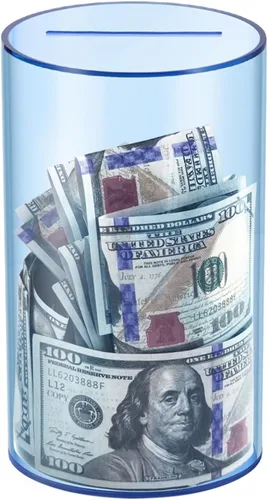 Miniatura 12 de Alcancía transparente para adultos/niños, caja de dinero de acrílico que no se puede abrir para ahorrar dinero en efectivo y monedas, debe romperse
