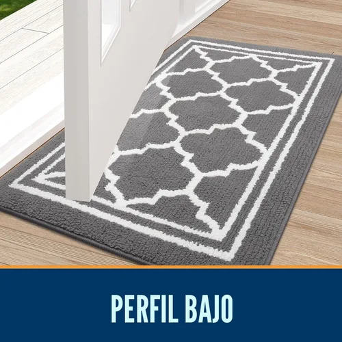 Miniatura 3 de Buganda Alfombra para Puerta Interior, Tapete Resistente a la Suciedad y Absorbente, Antideslizante, Alfombras de Piso de Perfil Bajo para Entrada