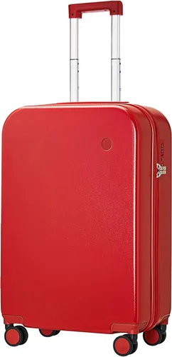 Mixi - Maleta con ruedas giratorias, de policarbonato, rígida, con cubierta y cerradura TSA, estuche de viaje ligero, de 16, 20, 22, 24 y 28 pulg,