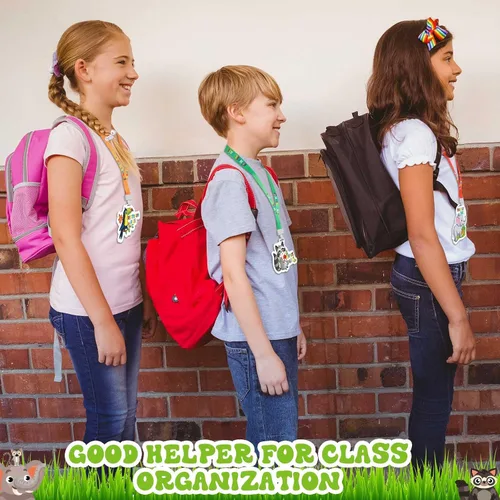 Miniatura 6 de Ctosree Juego de 8 cordones de PVC irrompibles para pasillos y pases escolares, suministros escolares, suministros para profesores, para aula