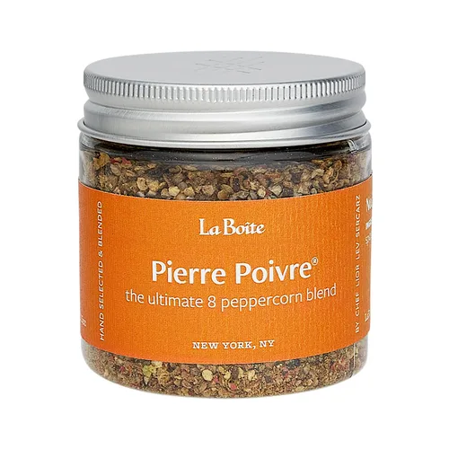 La Boite - Mezcla de especias PIERRE POIVRE, la mezcla definitiva de 8 granos de pimienta - Ideal para asar a la parrilla, carne, asar, verduras -