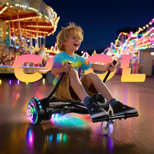 Miniatura 7 de Scooter Seat Attachment, Scooter with Go Kart for Kids Boys Girls Adults, LED Lights, Bluetooth(Include Go-Kart)