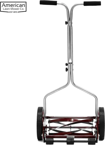 Miniatura 51 de American Lawn Mower Company 1204-14 Cortacésped de carrete de empuje de 4 hojas de 14 pulgadas, color rojo