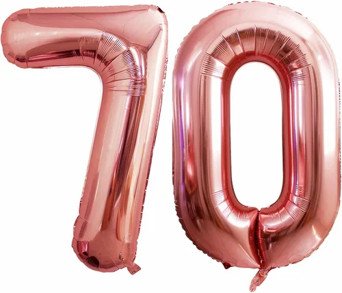 Miniatura 44 de Goer, conjunto de globos de papel aluminio para decoraciones de cumpleaños, globos de las letras de feliz cumpleaños y de números Oro