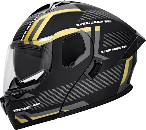 Cascos modulares abatibles de doble visera para motocicleta, de cara completa, para adultos, BMX, de cuatro ruedas, para hombres y mujeres, aprobado