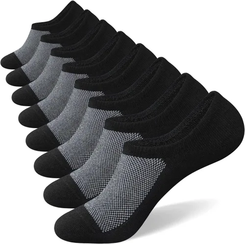 Miniatura 7 de SIXDAYSOX Calcetines invisibles para hombre, paquete de 6/8 unidades, de algodón, finos, corte bajo, antideslizantes para zapatos planos, tenis