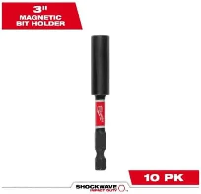 Miniatura 4 de Milwaukee 48-32-4505 Shockwave Soporte magnético para puntas de puntas de 3 pulgadas, paquete de 10
