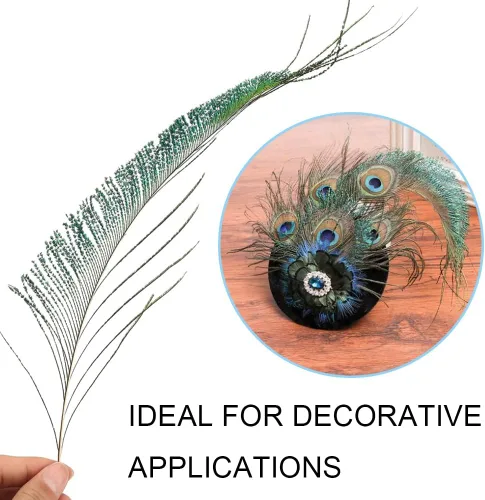 Miniatura 6 de 40 plumas naturales de pavo real de 10 a 15 pulgadas para manualidades, multicolor, manualidades, sombrero y jarrón, decoración de boda, arreglo