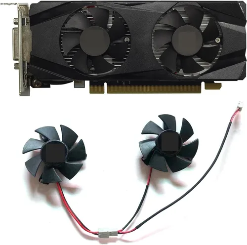 Miniatura 3 de REMSEY Ventilador de GPU GeForce GTX 1650 GTX1050 de 1.811 in, 2 pines, compatible con ZOTAC GTX 1050Ti-4GD5 Mini Gaming GTX 1650 de perfil bajo