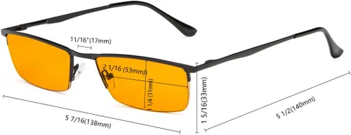 Miniatura 7 de Eyekepper Paquete de 4 lentes de lectura de calidad de medio borde con bisagras de resorte, incluye lectores de computadora para mujeres y hombres