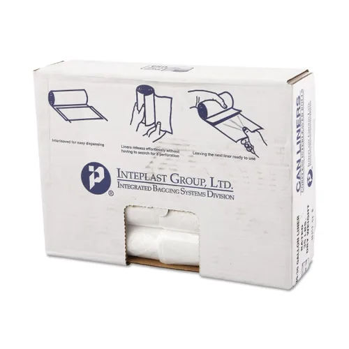 Miniatura 22 de Inteplast Group - Bolsas de basura comerciales de alta densidad, 60 L, 8 micrones, 61x83.8 cm, color negro, 50 bolsas/rollo, 20 rollos/cartón