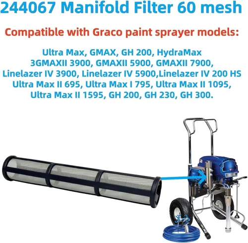 Miniatura 3 de 244067 60 filtros de colector de malla (244067 60 malla+244068 100 malla)