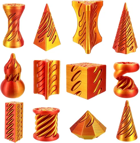 Miniatura 7 de Escultura Imposible Pirámide Pase 3D Impresa, Juguete para Ansiedad de Cono, Imposible Cilindro Alivio de Ansiedad, Imposible Pase Mágico