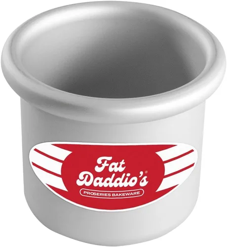 Miniatura 65 de Fat Daddio's PRD-1BOX Moldes Redondos para Pastel Mini Tier de Aluminio Anodizado para Una Caja de Mezcla, Juego de 3, Plateado