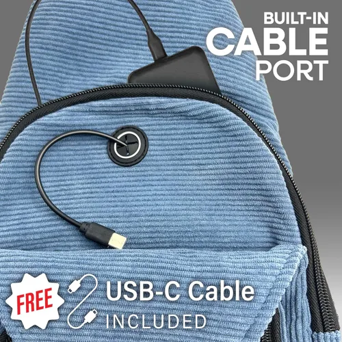 Miniatura 50 de Nupouch Mochila cruzada antirrobo, carga USB, mochila ligera para viajes, senderismo, todos los días