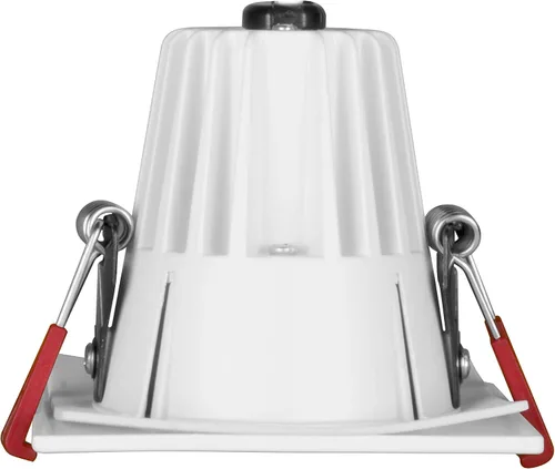 Miniatura 4 de NICOR Lighting - Foco empotrable LED cuadrado de 2 pulgadas con deflector en blanco, 2700K (DQD211202KWHBF)