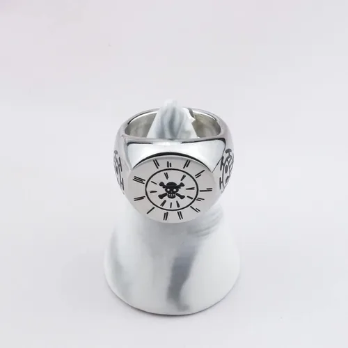 Miniatura 3 de ZWYQWN Anime One Piece Luffy Skeleton Ring Birthday Gifts for Men Boys Cosplay Gifts for Women Men