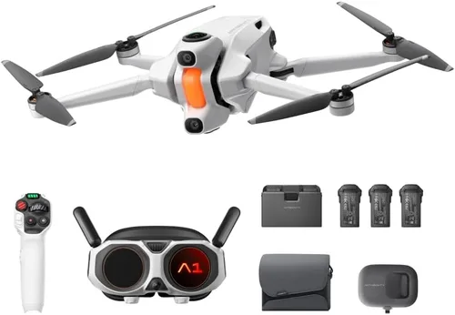 Antigravity Paquete A1 Explorer (3 baterías) – Drone 8K 360 para vuelo inmersivo, control de movimiento de punto a vuelo, evitación de obstáculos,