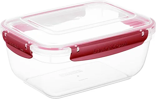 Miniatura 10 de Superio Recipiente de plástico para almacenamiento de alimentos con tapa hermética, 80 onzas, sin BPA, a prueba de fugas, apilable, apto