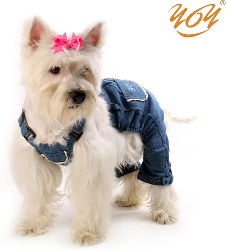 Miniatura 7 de YOY 20 adorables lazos para el pelo de perro con clips y 1000 bandas de goma y 1 peine de acero para peluquería, nudo superior de cachorro, moño
