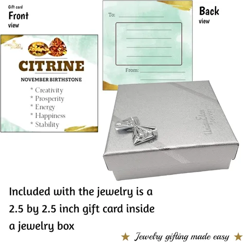 Miniatura 82 de Natural raw gemstone stud earrings with white gold over 925 sterling silver, 6 to 7mm rough genuine quality birthstone gift for her, Uniquelan