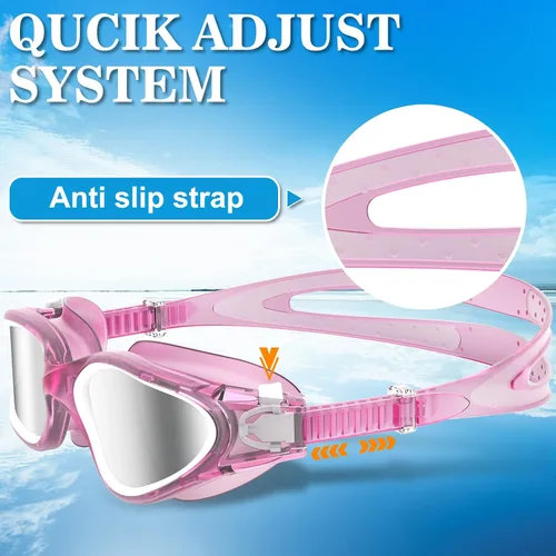 Miniatura 4 de WIN.MAX - Goggles de natación polarizados, antivaho, antirrayos ultravioleta, sin filtraciones y con visión clara para hombres, mujeres, adultos