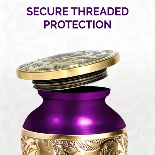 Miniatura 5 de Solace Forever Urna pequeña para cenizas humanas - Urna de recuerdo de mariposa para mujer - Mini urna conmemorativa hecha a mano con bolsa