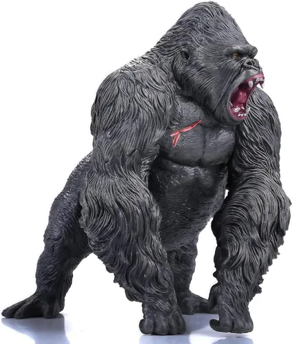 Miniatura 5 de Gemini&Genius Gorilla Toys Tyrannosaurus Rex Dinosaur World Toys Stand Up con mandíbula movible, figura de acción de gorila de regalo para niños