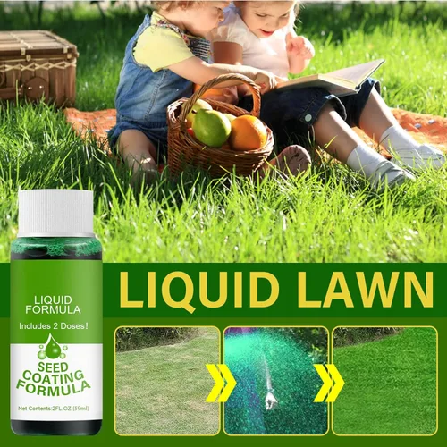Miniatura 6 de Spray verde de césped de siembra líquida, semillas de hierba líquida, espray de césped verde, juego de riego para el cuidado de semillas (5 unidades)