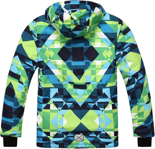 Miniatura 3 de PHIBEE - Chaqueta de esquí para niño grande, impermeable, transpirable.