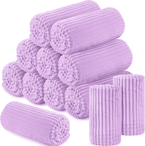 Miniatura 31 de Buryeah 6 Piezas Manta de Franela a Granel 50 x 60 pulgadas Manta para Pijamadas Boda al Aire Libre Manta Ligera, Certificado Oeko-tex Standard 100