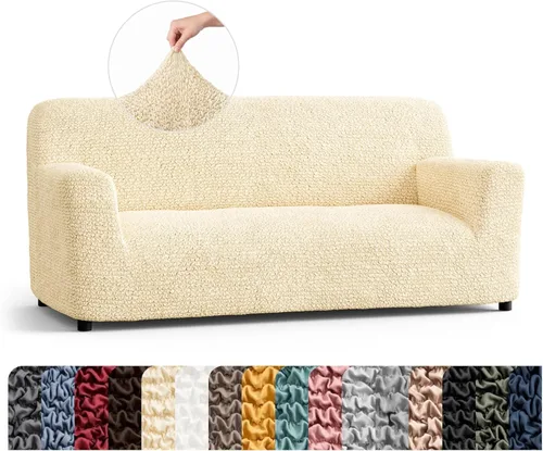 Miniatura 52 de Fundas elásticas de sofá prémium para sofá, funda para silla, lavable, apta para perros y mascotas, fundas elásticas de poliéster para sofá biplaza