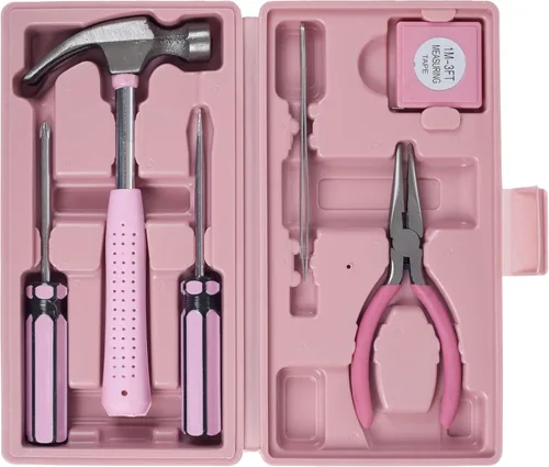 Miniatura 3 de Caja de seguridad digital para objetos de valor; caja de bloqueo de acero compacta con teclado de combinación electrónico, color gris Rosa