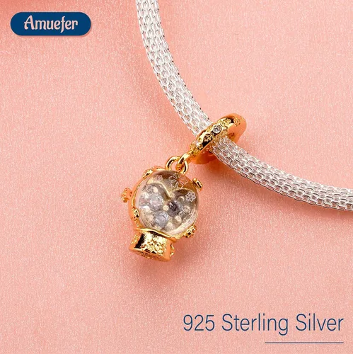 Miniatura 113 de Amufer S925 Charms for Women, compatible with Pandora Bracelets and Necklaces, Jewelry Gift