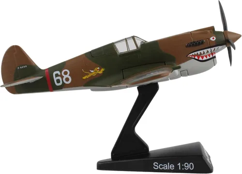 Miniatura 3 de Daron Worldwide Trading P-40 Warhawk Hell's Angels 1:90 Vehículo, marrón, negro, mediano