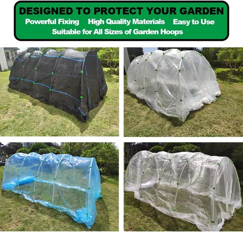Miniatura 6 de Abrazaderas de invernadero para tubos de PVC de 3/4-1 pulg, aros de invernadero, marco de soporte, túnel de cultivo, soporte para plantas y estacas