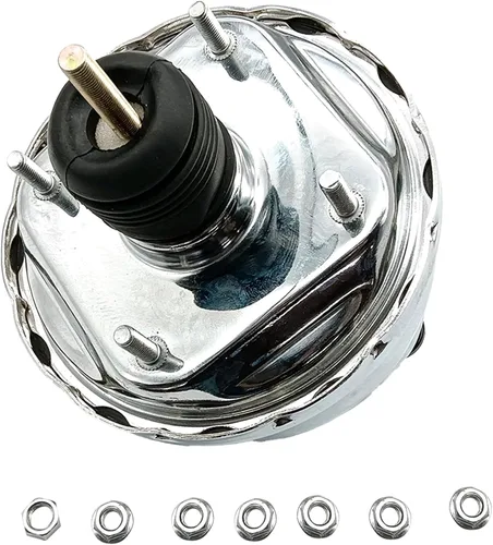 Miniatura 3 de 7 "Dual Power Booster 1-1/8 "Smooth Top Master Cylinder Kit Booster Kit de conversión de disco de 4 ruedas CNCB70008