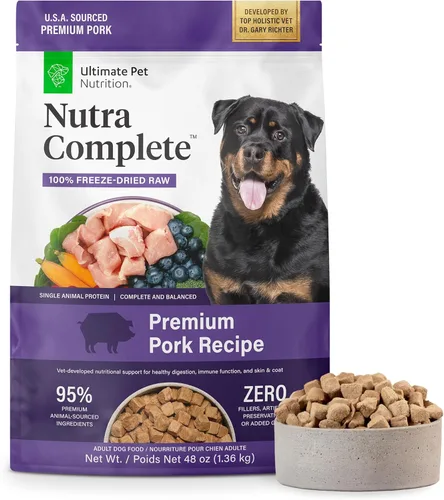 Miniatura 19 de ULTIMATE PET NUTRITION Nutra Complete - Alimento para perros 100% liofilizado crudo formulado por veterinarios con antioxidantes, prebióticos